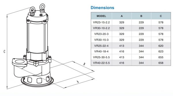 Chi tiết kích thước sản phẩm