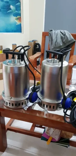 Bơm chìm nước thải inox Aquaris cho hầm bơm toà nhà Hà Nội
