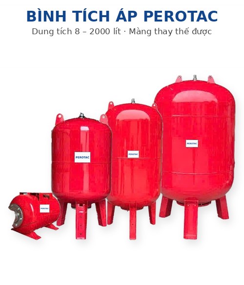 Bình tích áp PEROTAC 8 – 2000 lít – bomhanoi.com